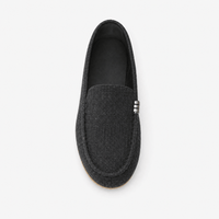 Gentry Morris Black Fabric Bar Loafers