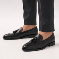 Gentry Morris Black Patent Tassel Loafers Formal