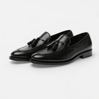 Gentry Morris Black Patent Tassel Loafers Formal