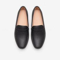 Gentry Morris Black Penny Loafers Flat Style