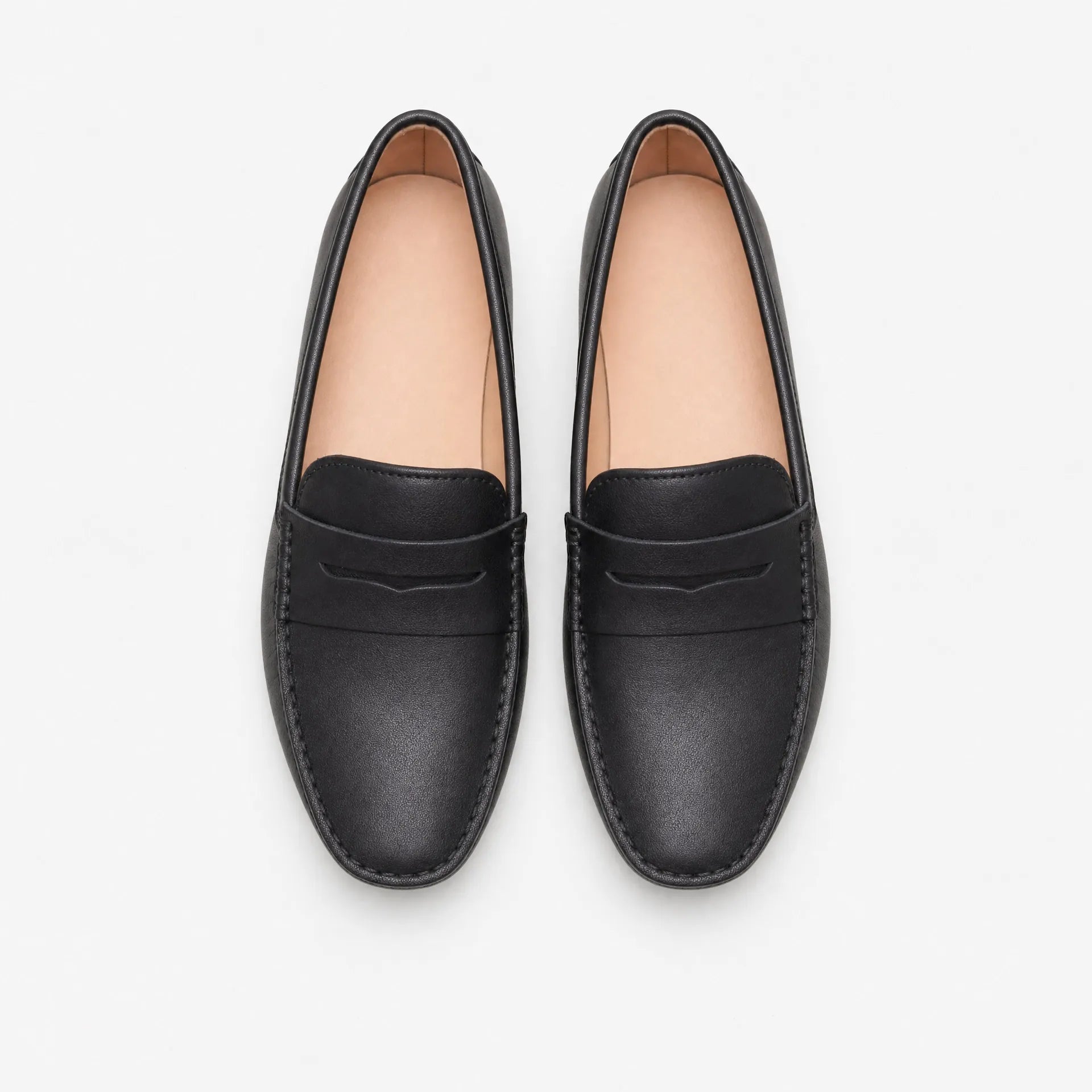 Gentry Morris Black Penny Loafers Flat Style