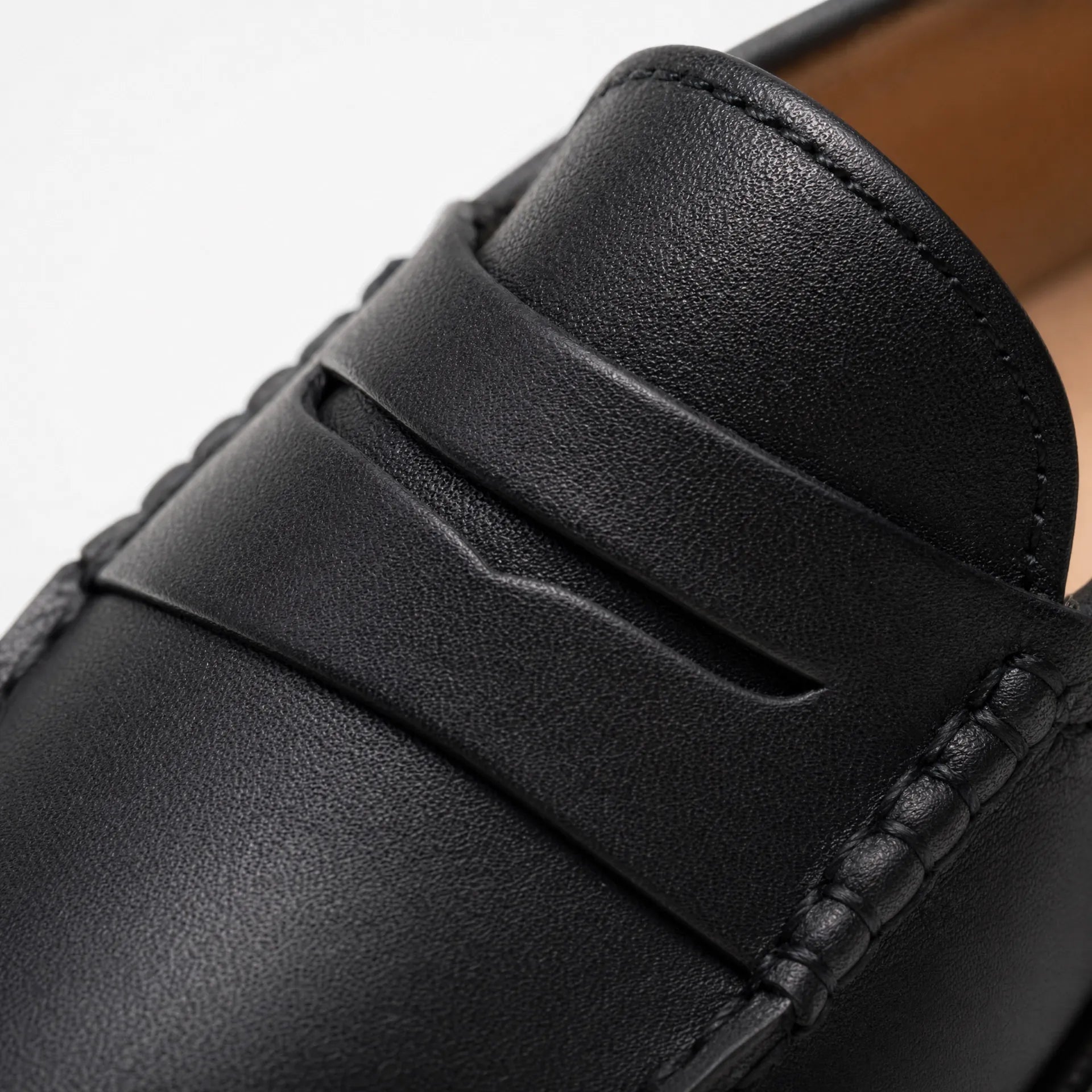 Gentry Morris Black Penny Loafers Flat Style