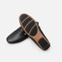 Gentry Morris Black Penny Loafers Flat Style