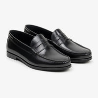 Gentry Morris Black Penny Loafers Polished Formal