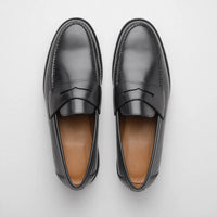 Gentry Morris Black Penny Loafers Polished Formal