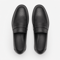 Gentry Morris Black Penny Mens Loafers Formal