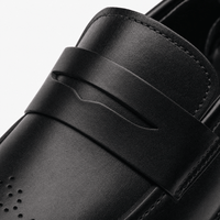 Gentry Morris Black Penny Mens Loafers Formal