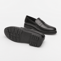 Gentry Morris Black Penny Mens Loafers Formal