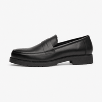 Gentry Morris Black Penny Mens Loafers Formal