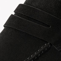 Gentry Morris Black Suede Mens Loafers Smart