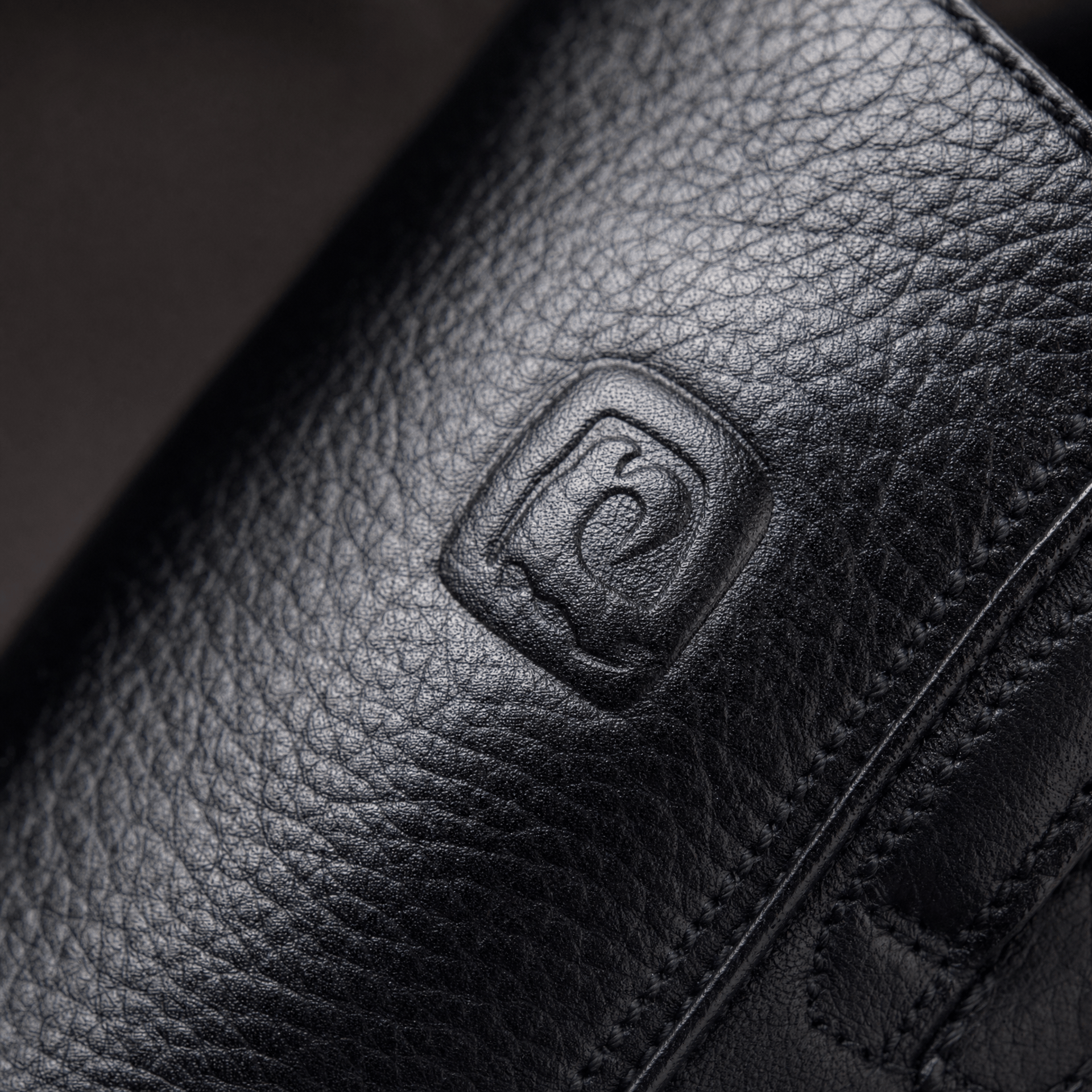 Gentry Morris Black Thick Sole Mens Loafers