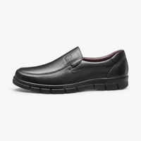 Gentry Morris Black Thick Sole Mens Loafers