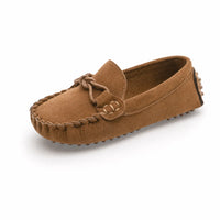 Gentry Morris Brown / 22 Driving Tied Bow Suede Loafers