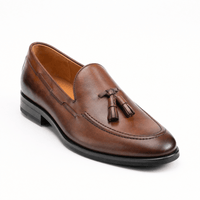Gentry Morris Brown / 38 Brown Patent Tassel Loafers