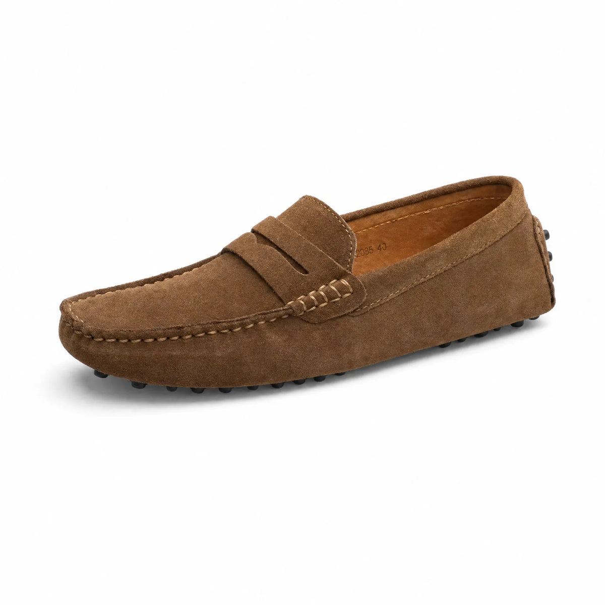 Gentry Morris Brown / 38 Brown Suede Mens Loafers Smart