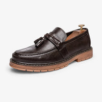 Gentry Morris Brown / 5.5 Brown Tassel Loafers Chunky Sole