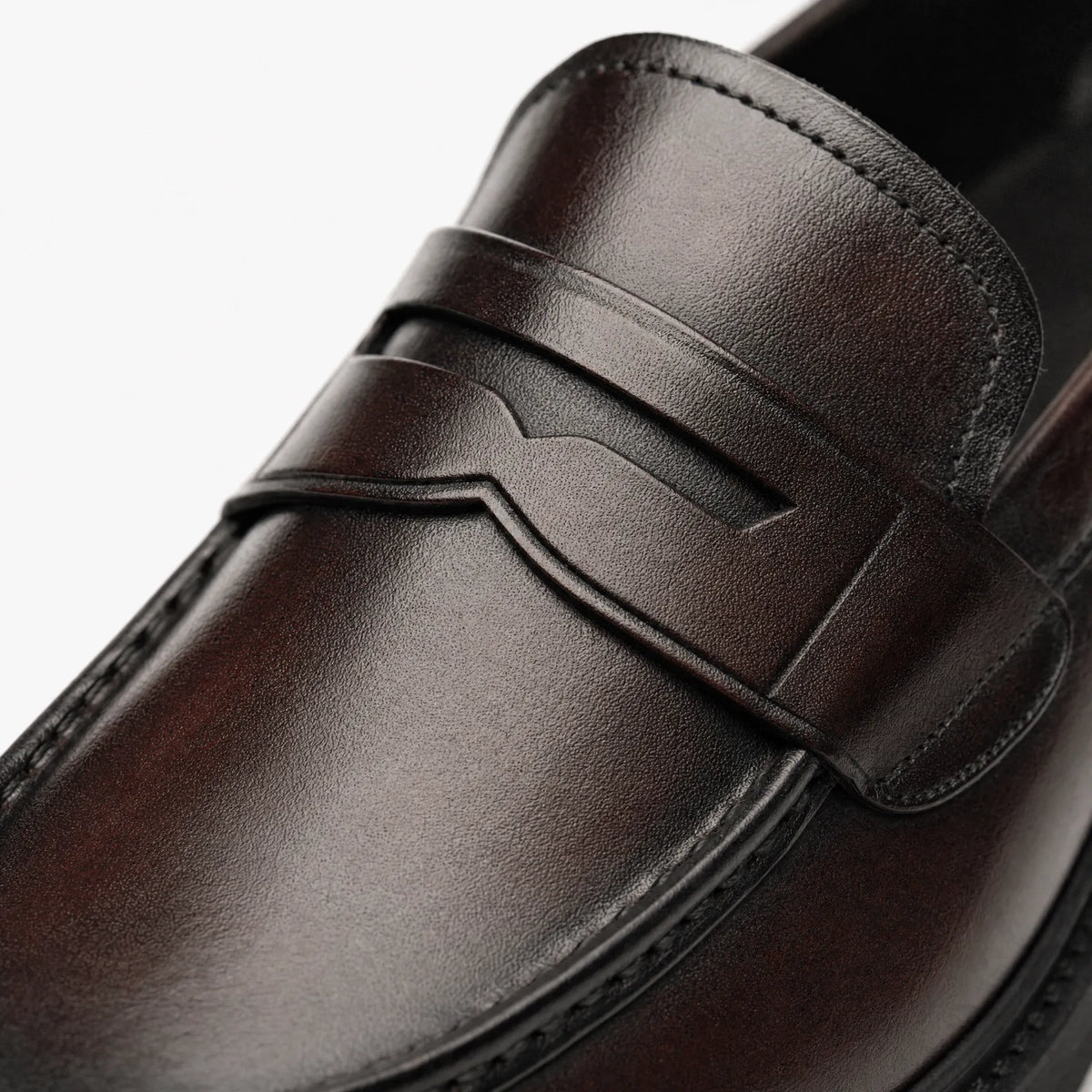 Gentry Morris Brown Chunky Penny Loafers Formal