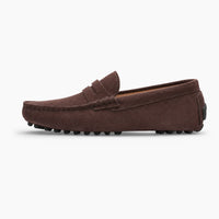 Gentry Morris Brown Driving Suede Loafers