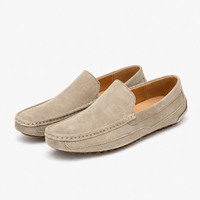 Gentry Morris Brown Driving Suede Loafers Stitched
