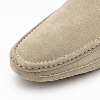 Gentry Morris Brown Driving Suede Loafers Stitched