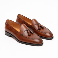 Gentry Morris Brown Patent Tassel Loafers