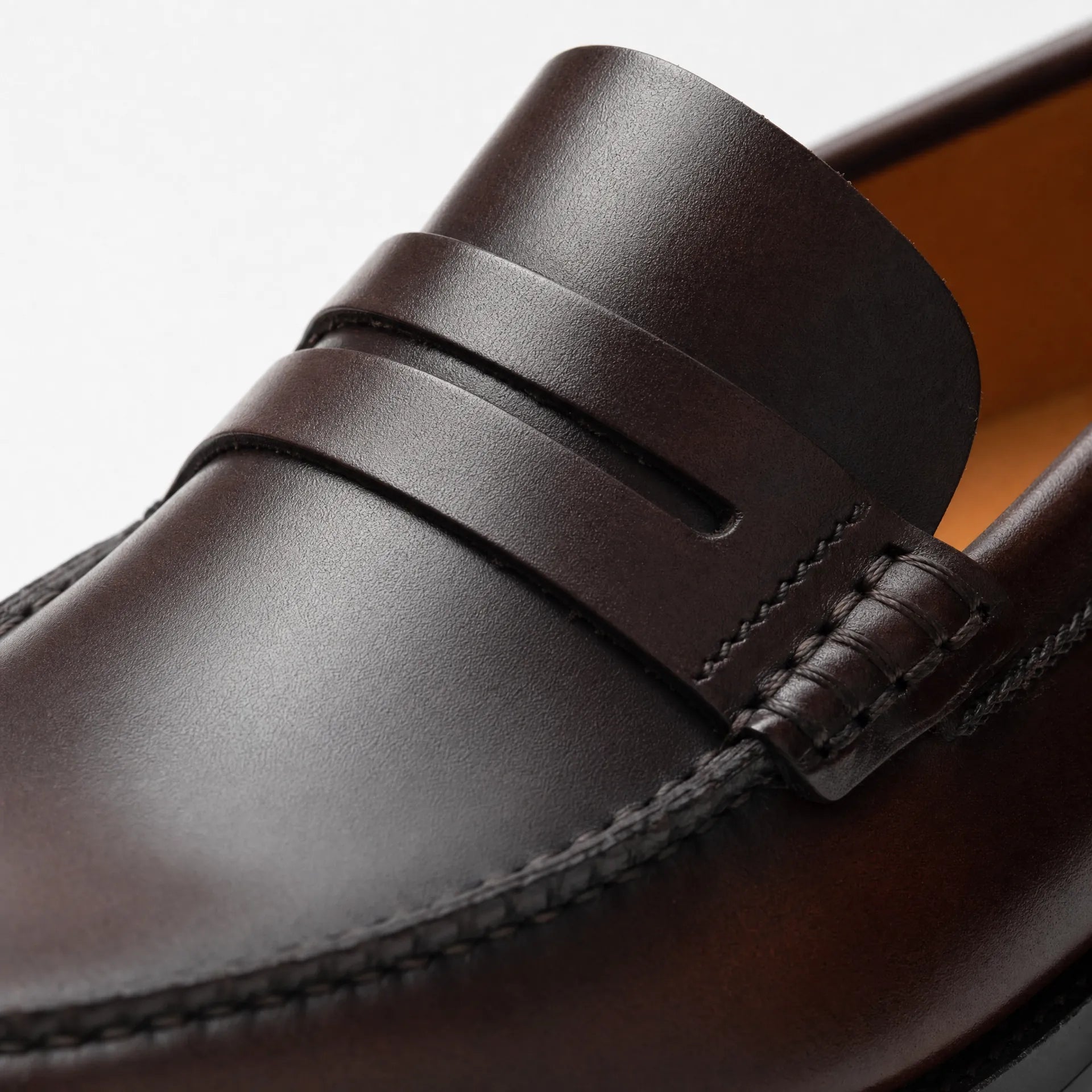 Gentry Morris Brown Penny Loafers Leather Look