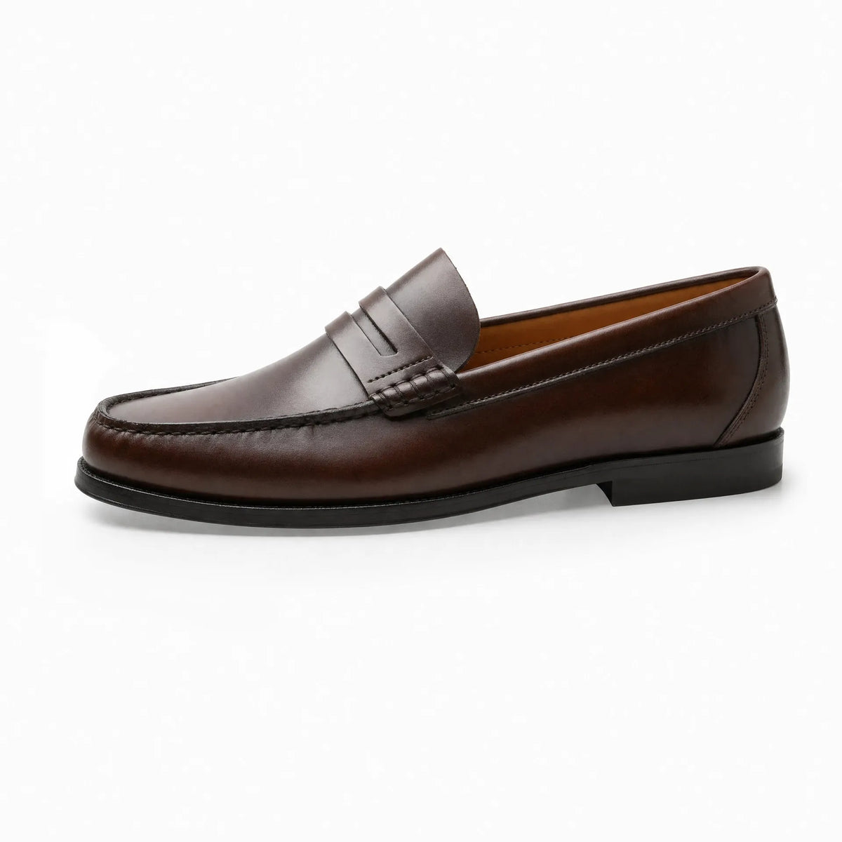 Gentry Morris Brown Penny Loafers Leather Look