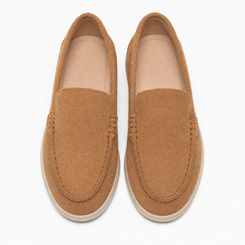 Gentry Morris Brown Slip On Loafers Stitched