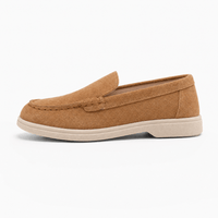Gentry Morris Brown Slip On Loafers Stitched