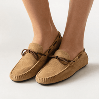 Gentry Morris Brown Suede Lace Up Loafers