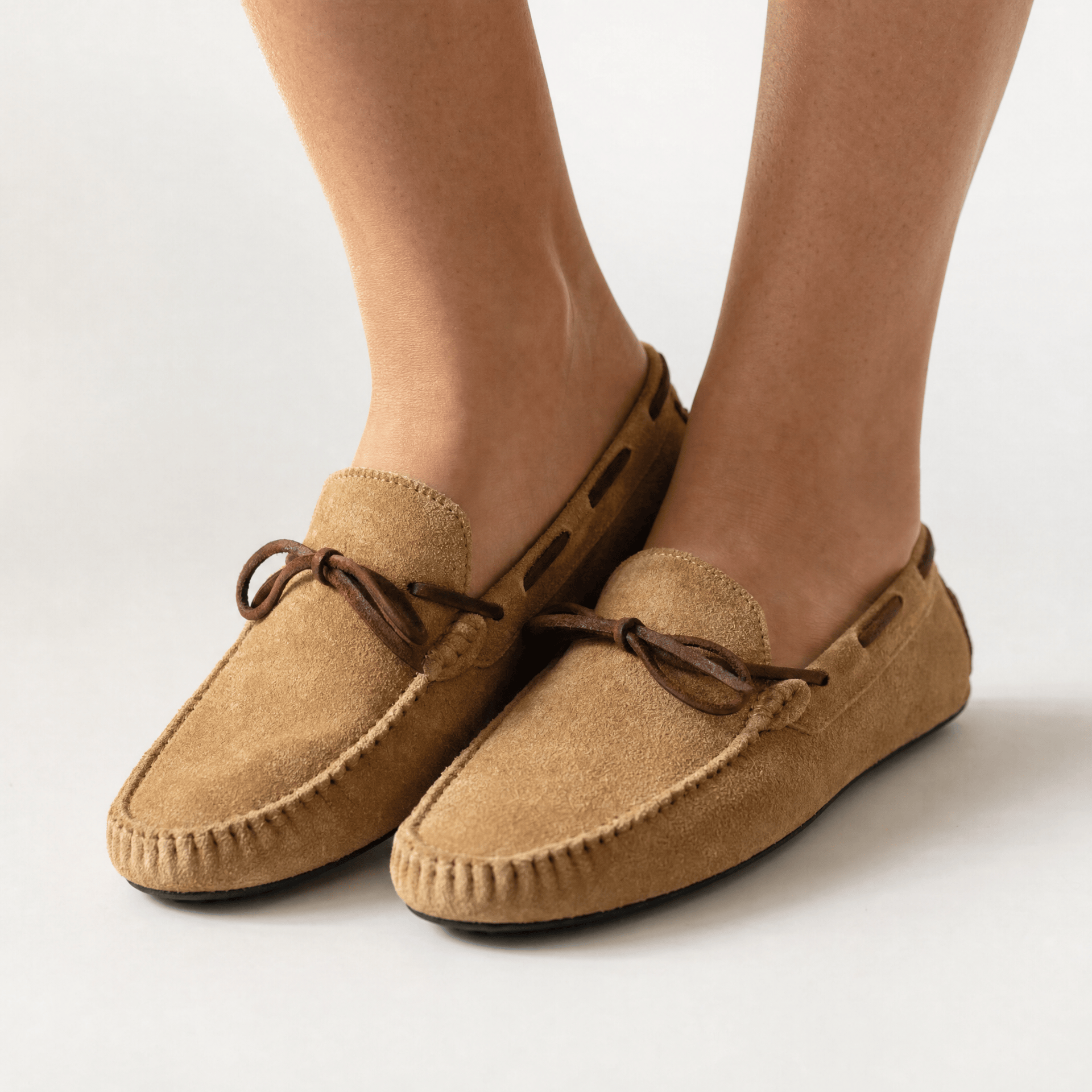 Gentry Morris Brown Suede Lace Up Loafers
