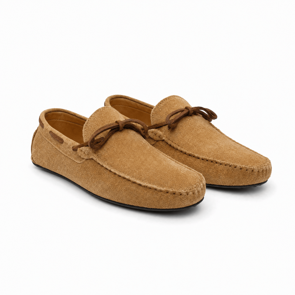 Gentry Morris Brown Suede Lace Up Loafers