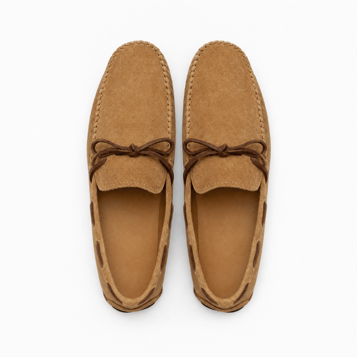 Gentry Morris Brown Suede Lace Up Loafers