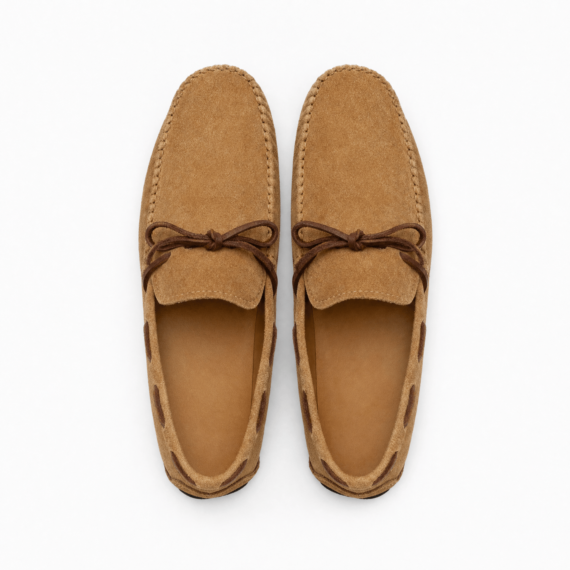 Gentry Morris Brown Suede Lace Up Loafers