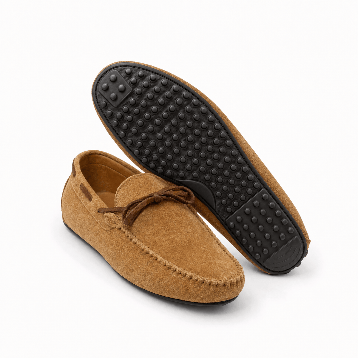 Gentry Morris Brown Suede Lace Up Loafers