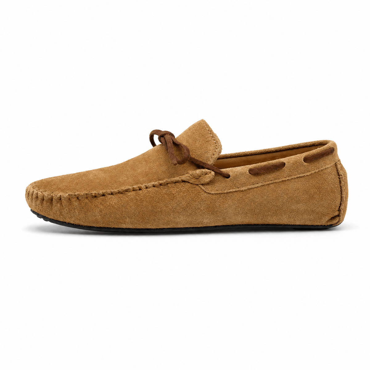 Gentry Morris Brown Suede Lace Up Loafers