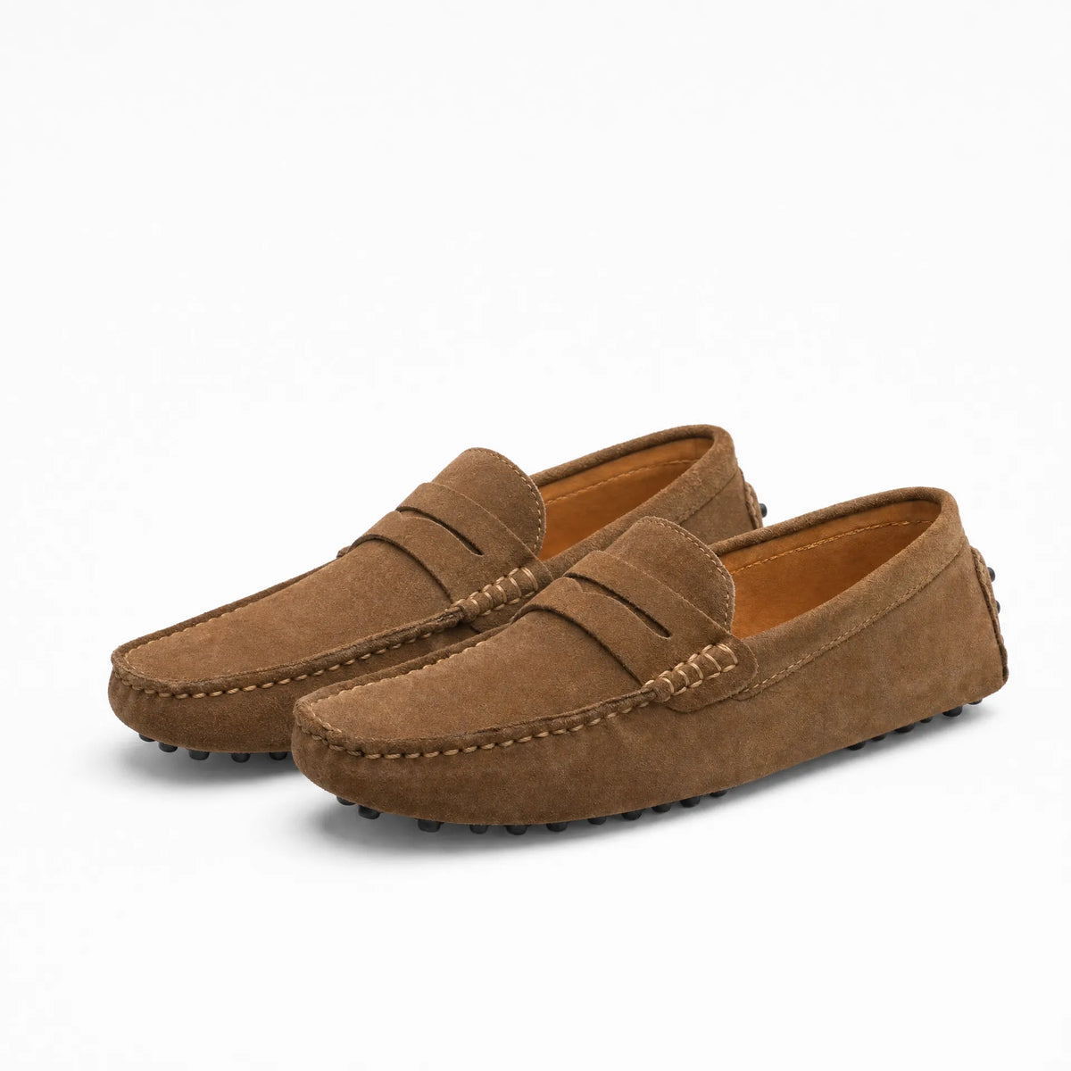 Gentry Morris Brown Suede Mens Loafers Smart
