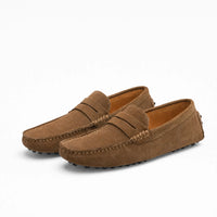 Gentry Morris Brown Suede Mens Loafers Smart