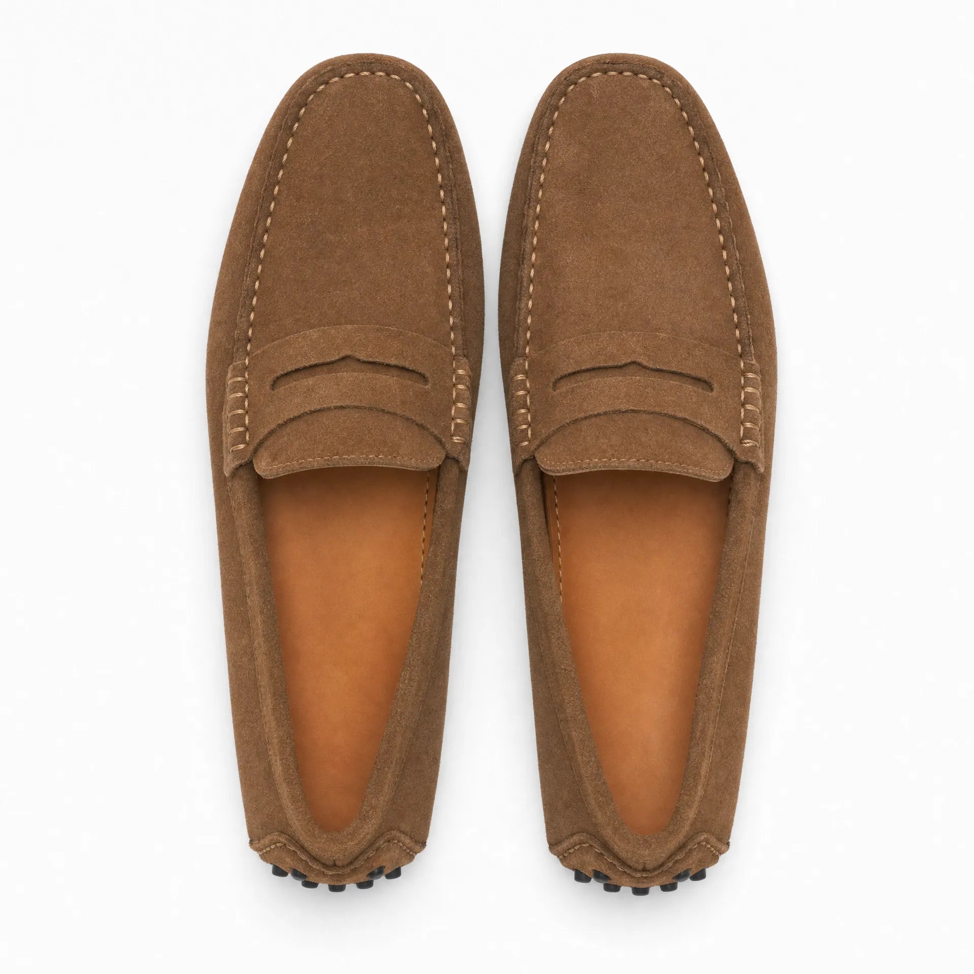 Gentry Morris Brown Suede Mens Loafers Smart