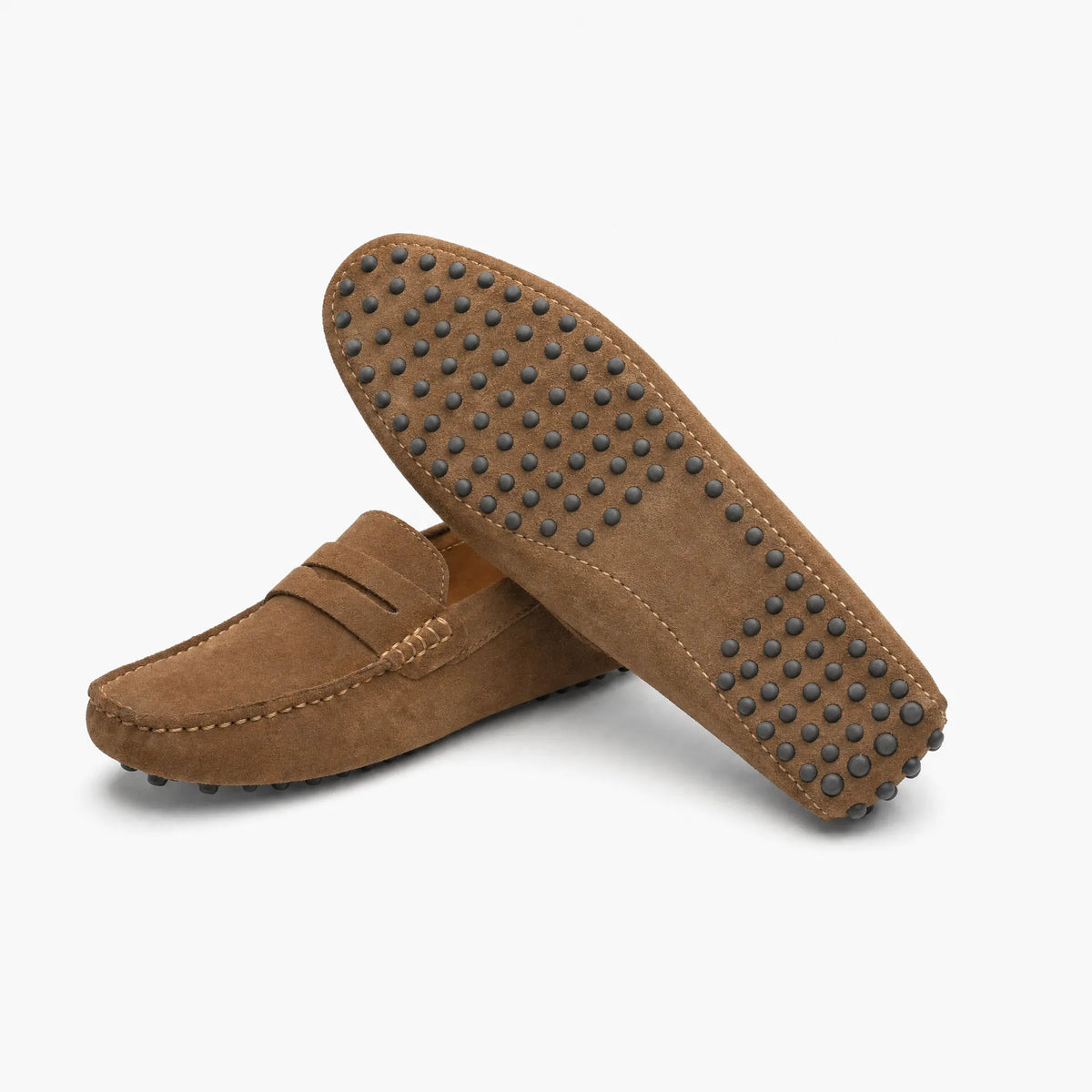 Gentry Morris Brown Suede Mens Loafers Smart