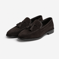 Gentry Morris Brown Tassel Loafers Block Heel