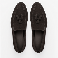 Gentry Morris Brown Tassel Loafers Block Heel