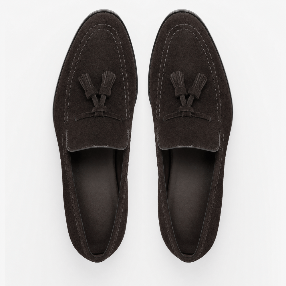 Gentry Morris Brown Tassel Loafers Block Heel