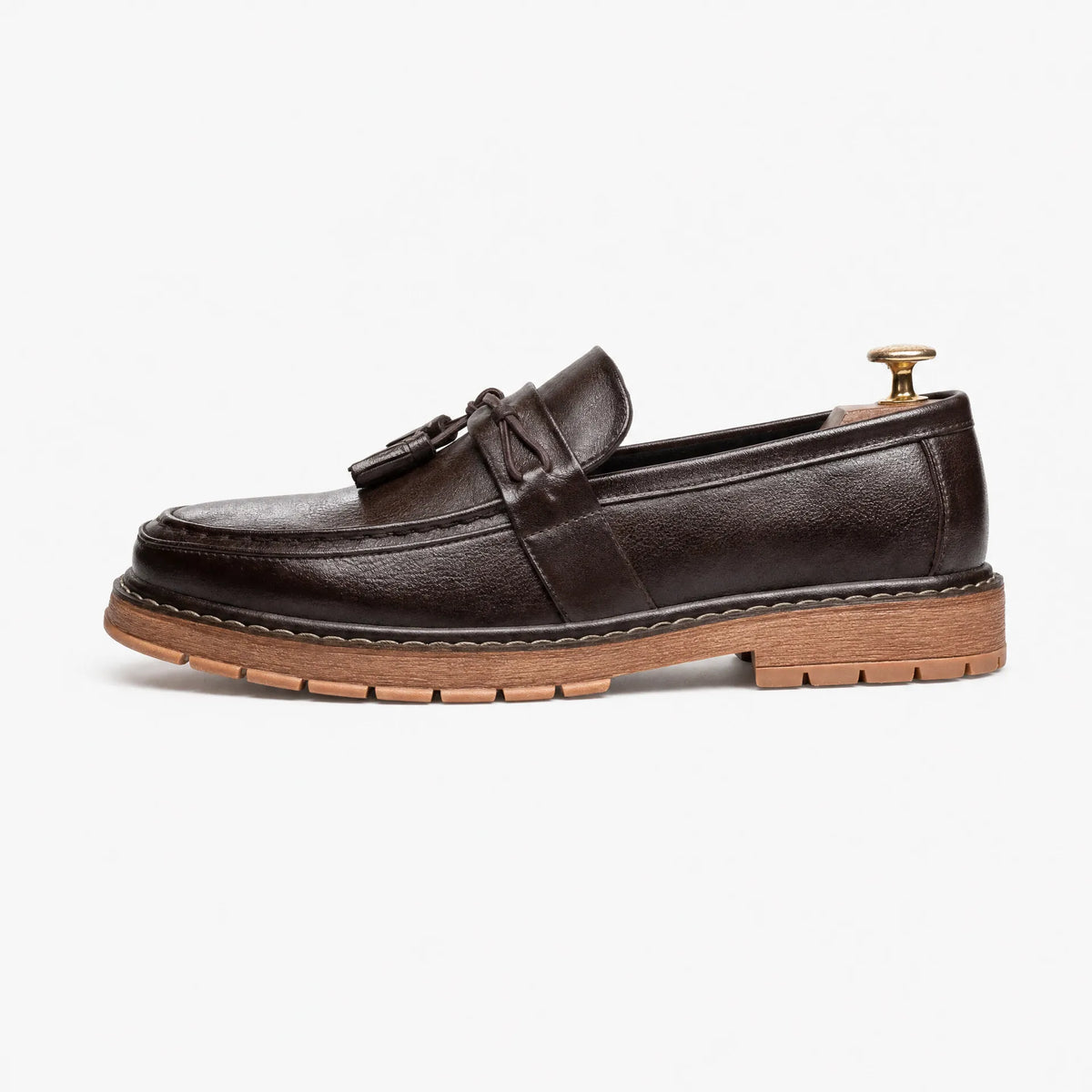 Gentry Morris Brown Tassel Loafers Chunky Sole