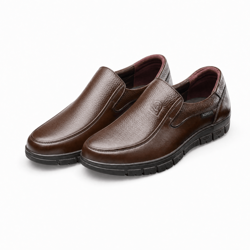 Gentry Morris Brown Thick Sole Mens Loafers