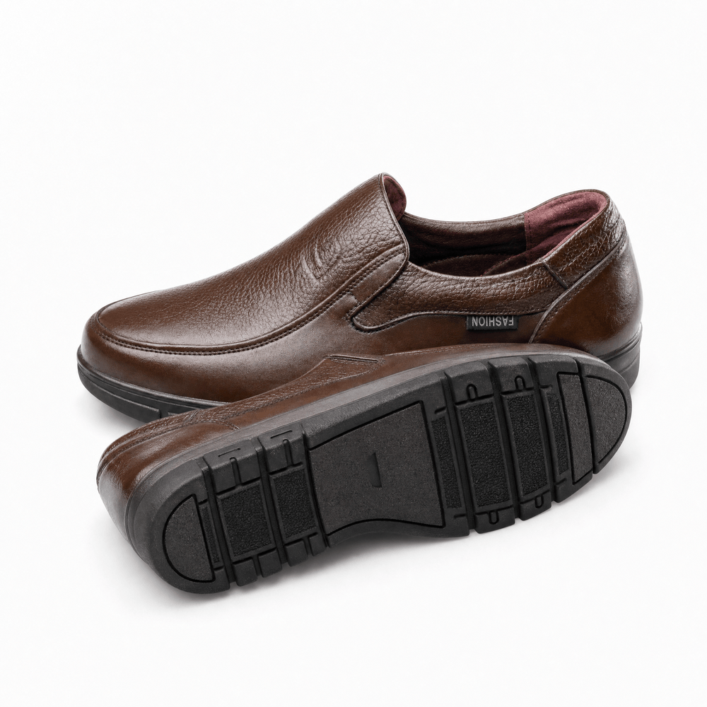 Gentry Morris Brown Thick Sole Mens Loafers