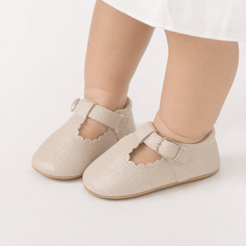 Gentry Morris Buckle Strap Baby Loafers Flat
