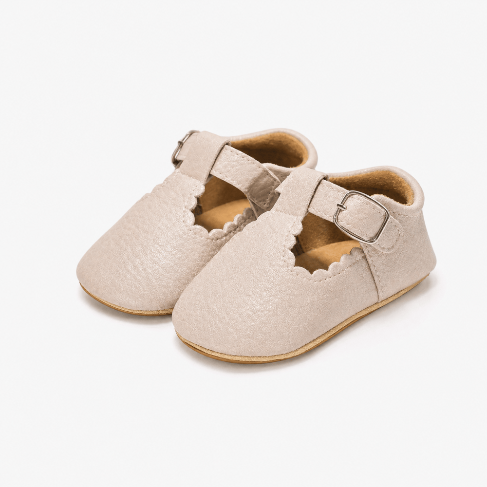 Gentry Morris Buckle Strap Baby Loafers Flat