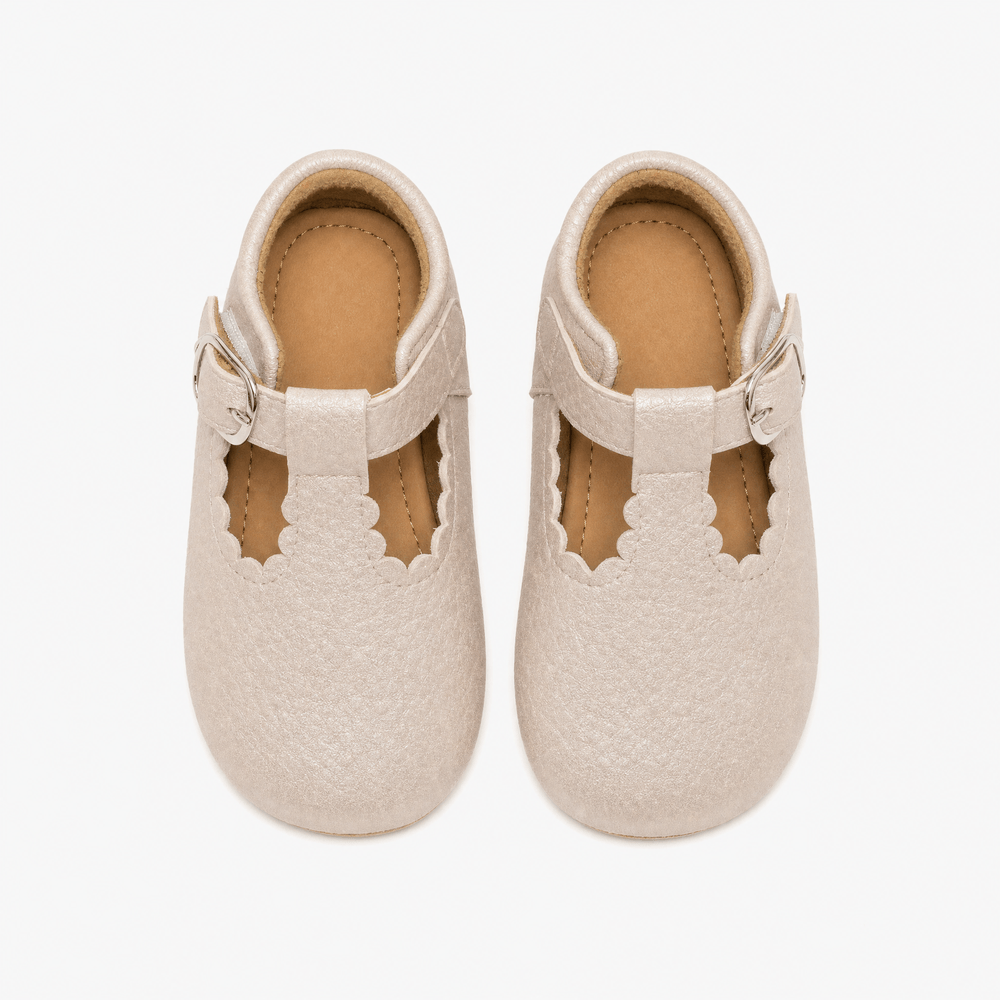 Gentry Morris Buckle Strap Baby Loafers Flat