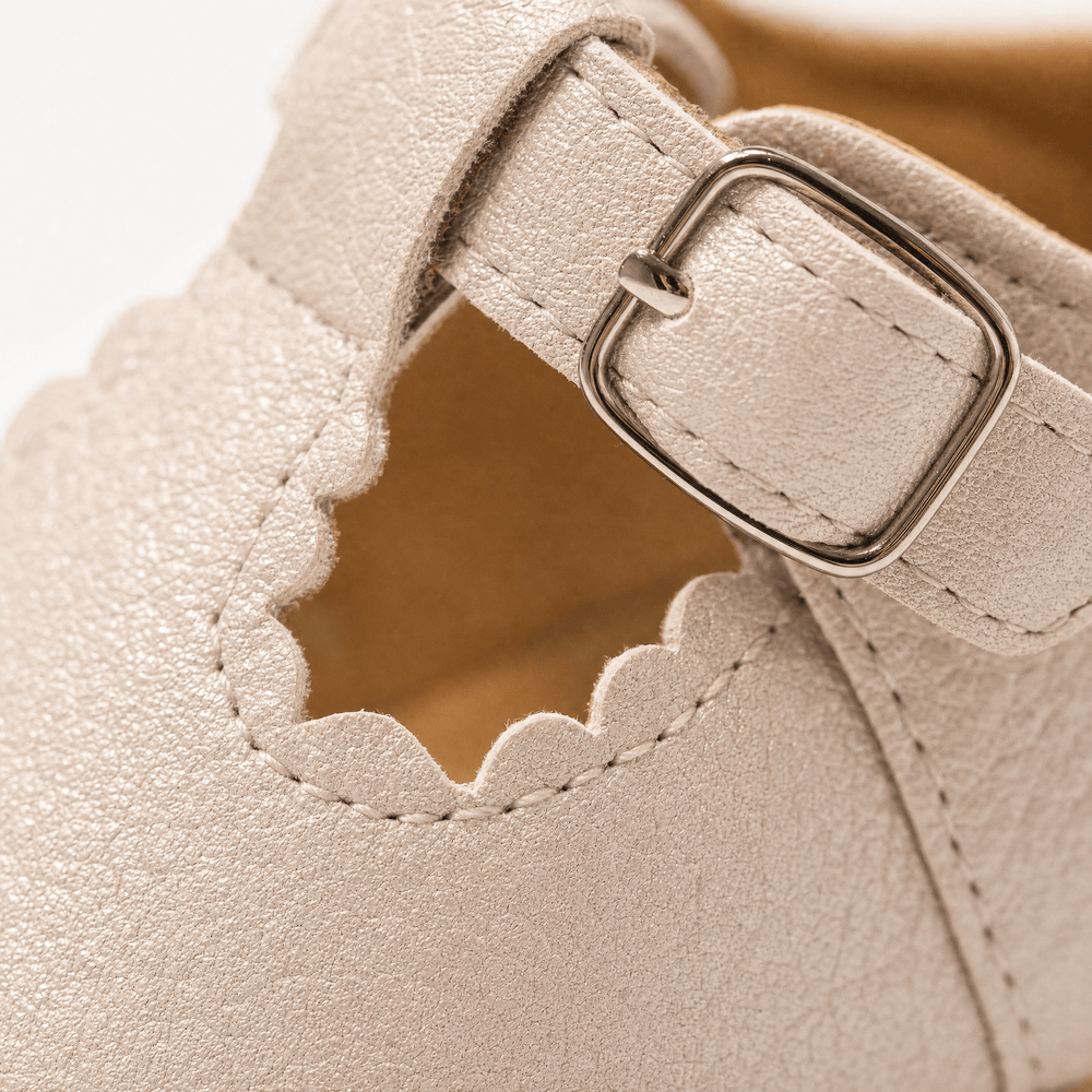 Gentry Morris Buckle Strap Baby Loafers Flat